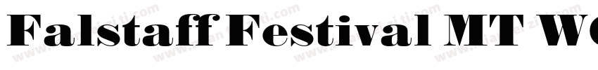 Falstaff Festival MT W00 Rg字体转换